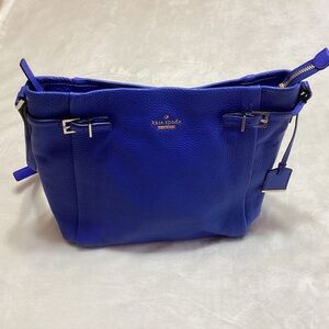 Kate Spade Holden Street Brandy Pebble Leather Crossbody Bag Blue